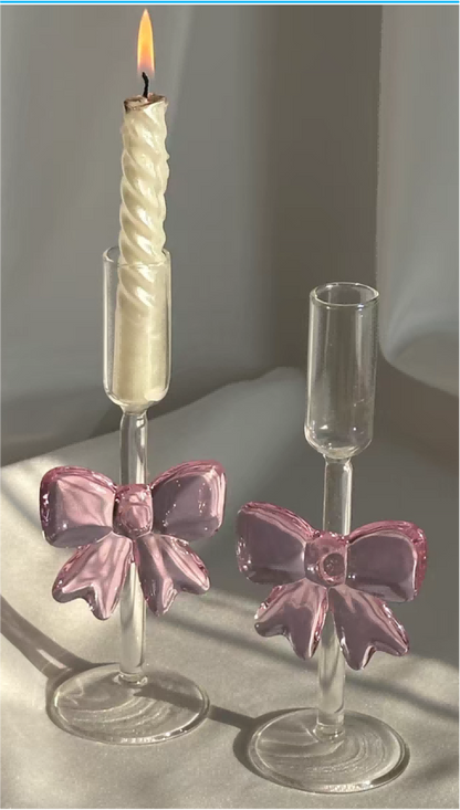 Wine Glass with Bowknot Decoration