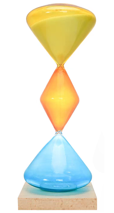 Multi-colored Hourglass