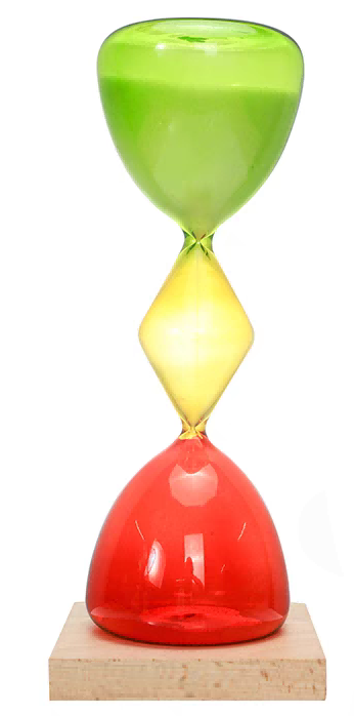 Multi-colored Hourglass