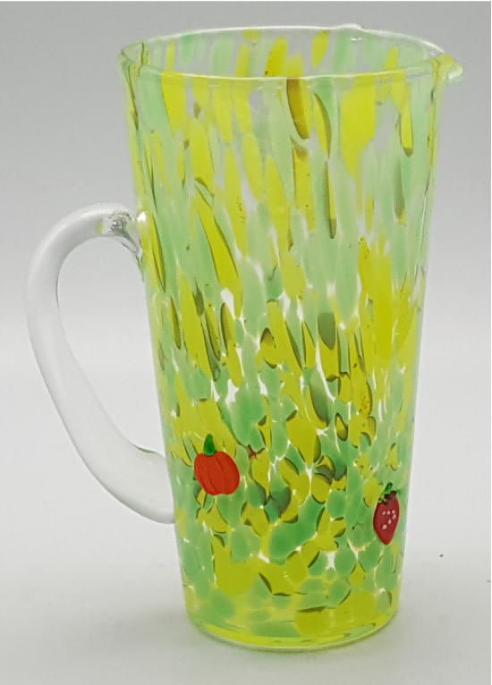 Dappled Glass Tumbler with 3D decoration