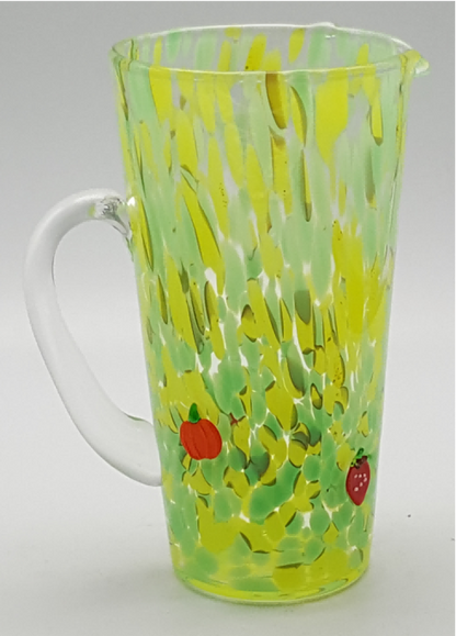 Dappled Glass Tumbler with 3D decoration