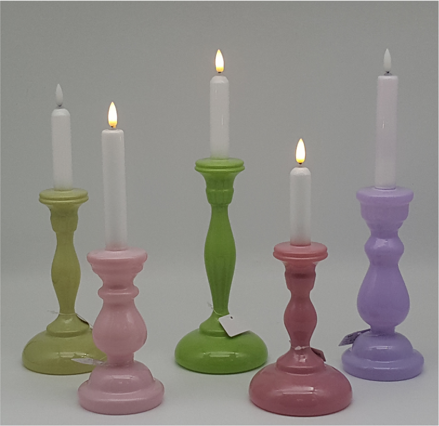 Glass Candle with LED Light