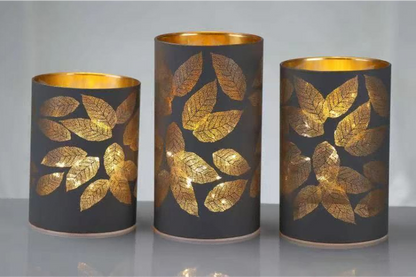 Christmas Designed Glass Cylinder with LED Light