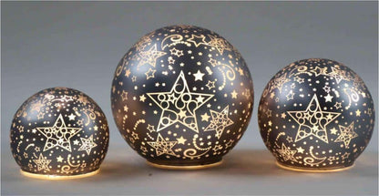 Christmas Designed Glass Sphere with LED Light