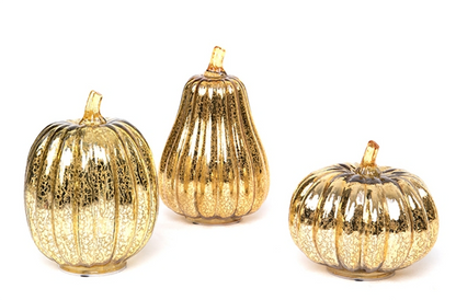 Pumpkin-shaped Glass with LED Light