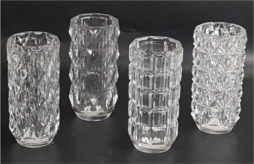 Machine Made Clear Glass Vase