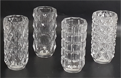 Machine Made Clear Glass Vase