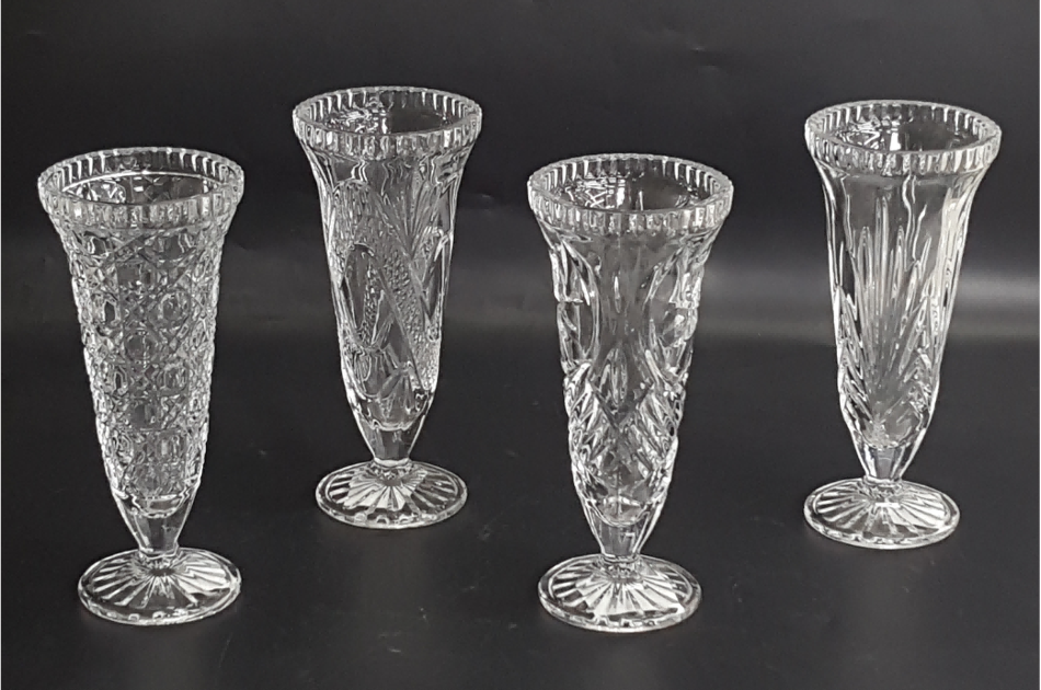 Machine Made Clear Glass Vase