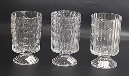 Machine Made Clear Glass Vase