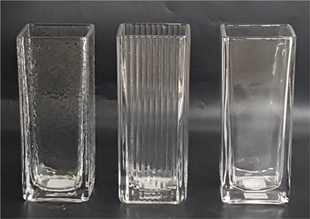 Machine Made Clear Glass Vase