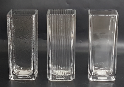 Machine Made Clear Glass Vase