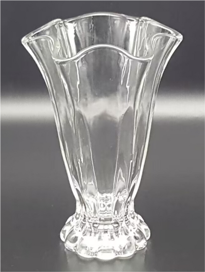 Machine Made Clear Glass Vase
