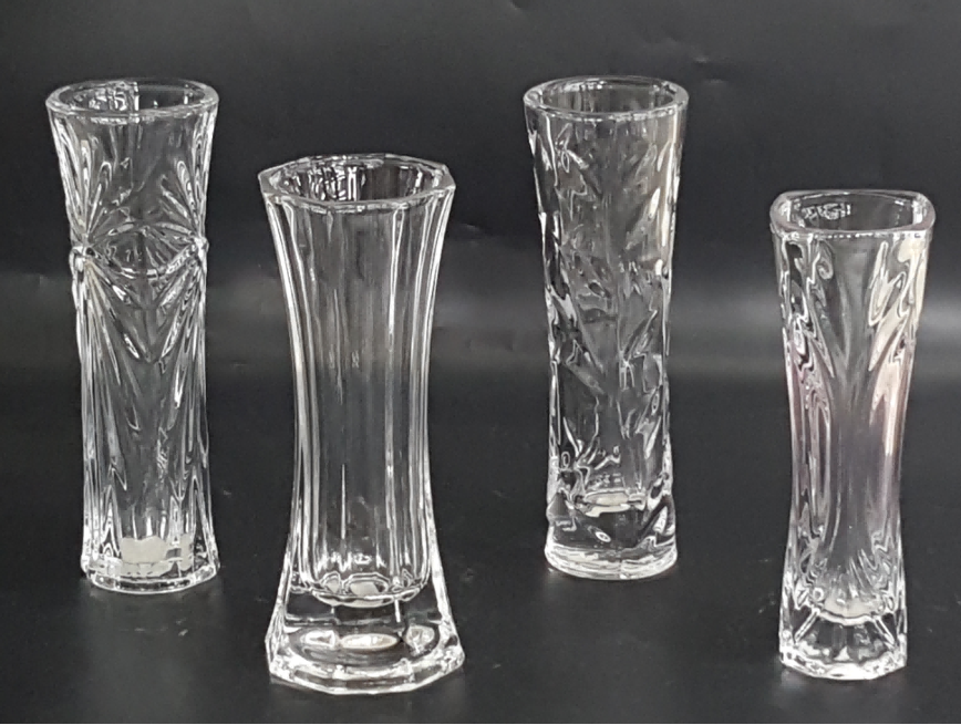 Machine Made Clear Glass Vase