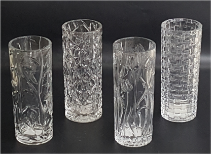 Machine Made Clear Glass Vase