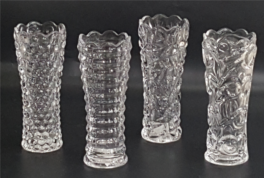 Machine Made Clear Glass Vase