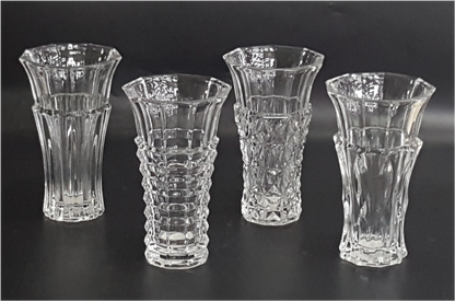 Machine Made Clear Glass Vase