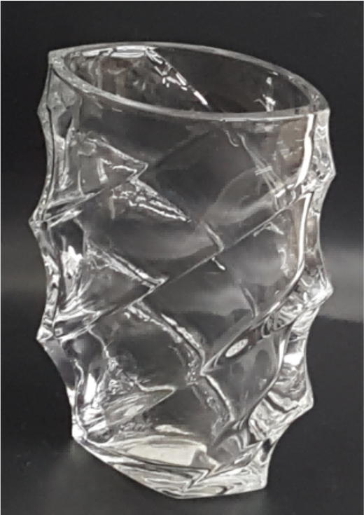 Machine Made Clear Glass Vase