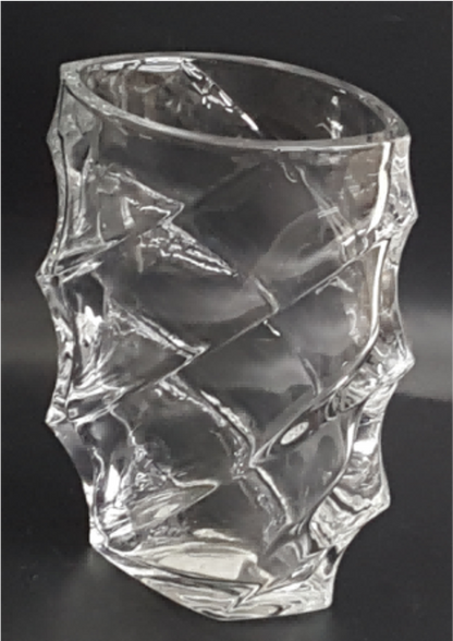 Machine Made Clear Glass Vase