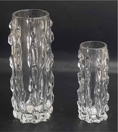 Machine Made Clear Glass Vase