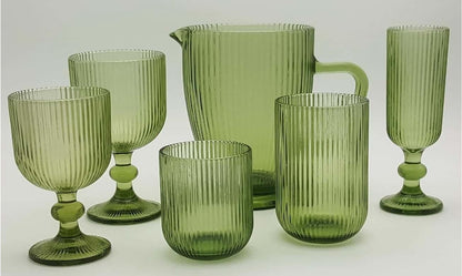 Colored Machine Made Drinking Glass