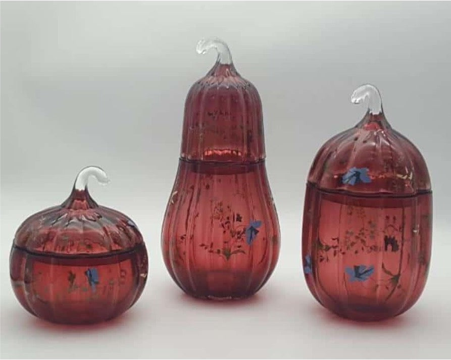 Pumpkin Canister with Glass Lid