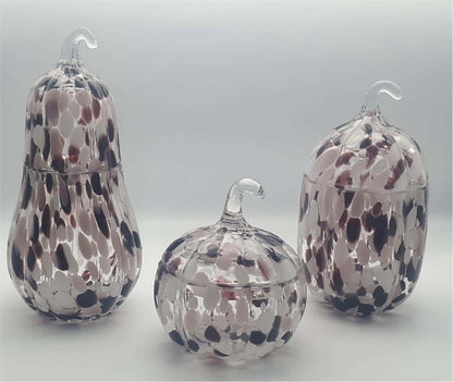 Pumpkin Canister with Glass Lid