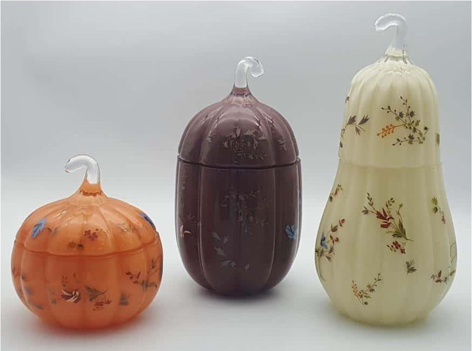 Pumpkin Canister with Glass Lid