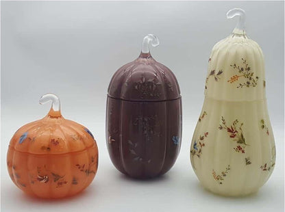 Pumpkin Canister with Glass Lid
