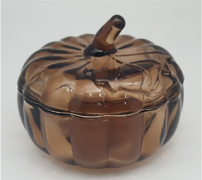 Pumpkin Canister with Glass Lid