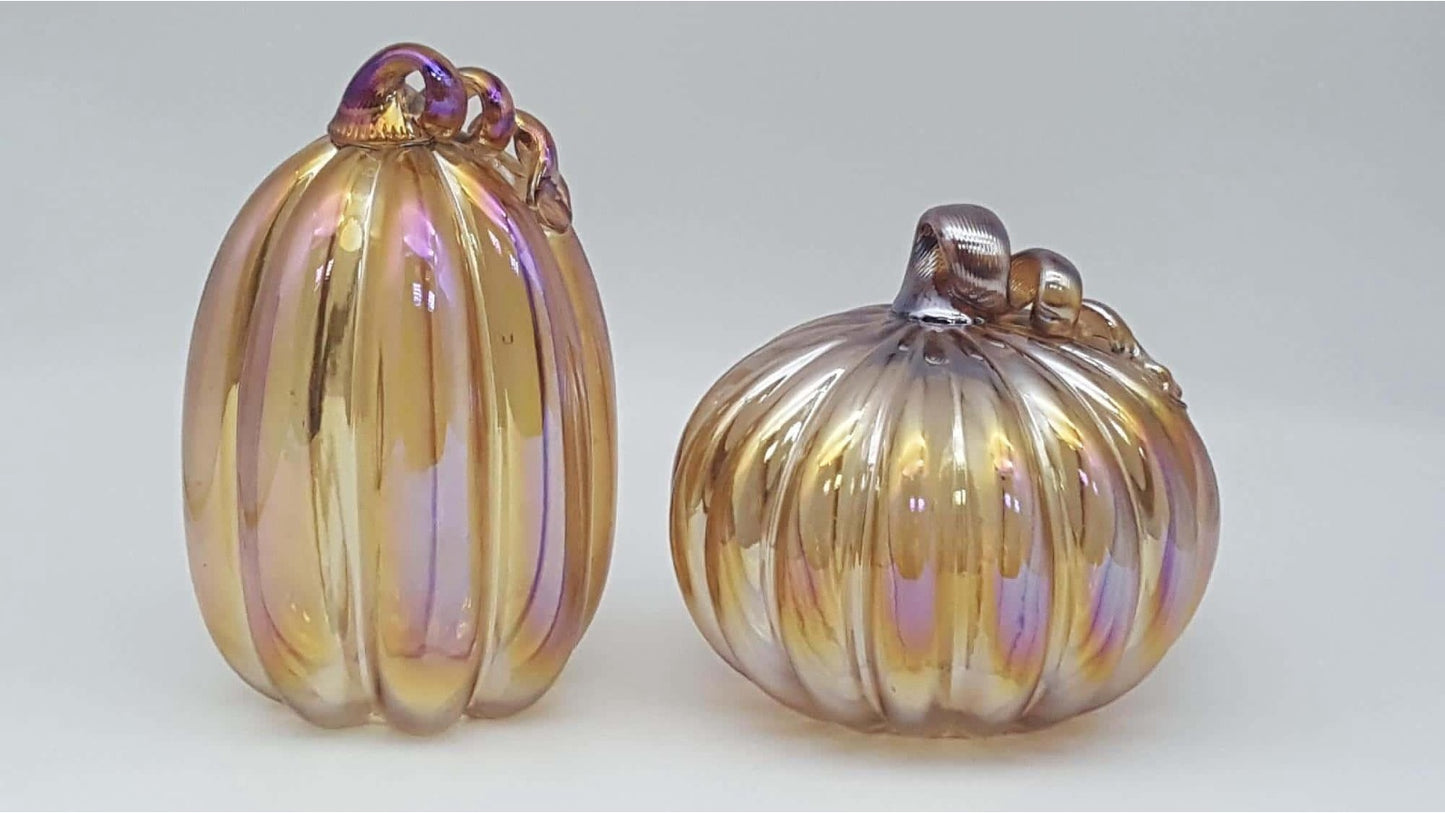 Pumpkin Canister with Glass Lid