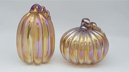 Pumpkin Canister with Glass Lid