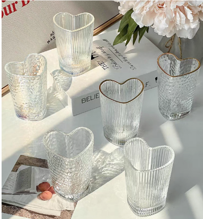 Heart-shaped Glassware Set