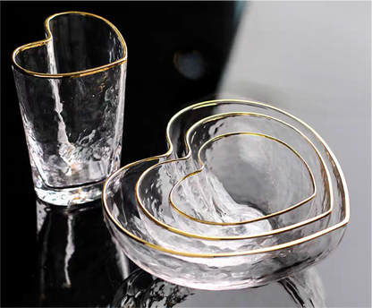 Heart-shaped Glassware Set